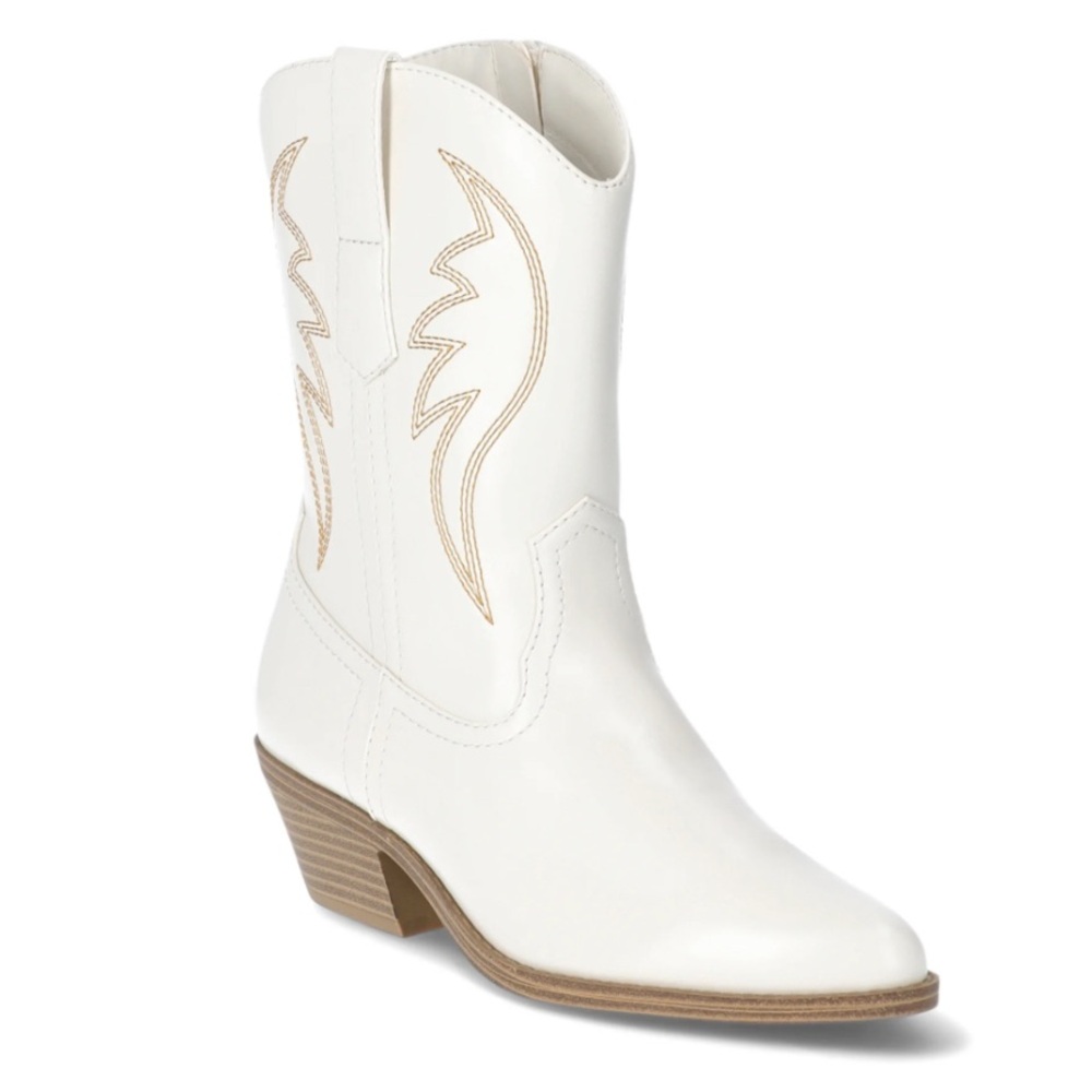 No Boundaries Short Western Boot White